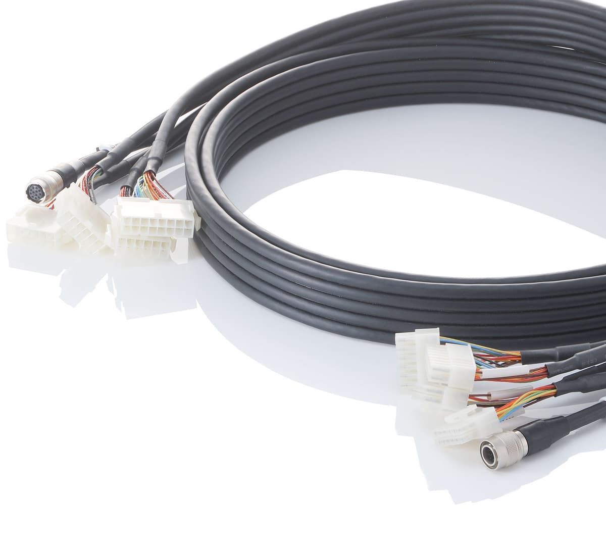 Junkosha EHF-01 Robotics Cable — flat and high-flex for robotic arms and cable chains